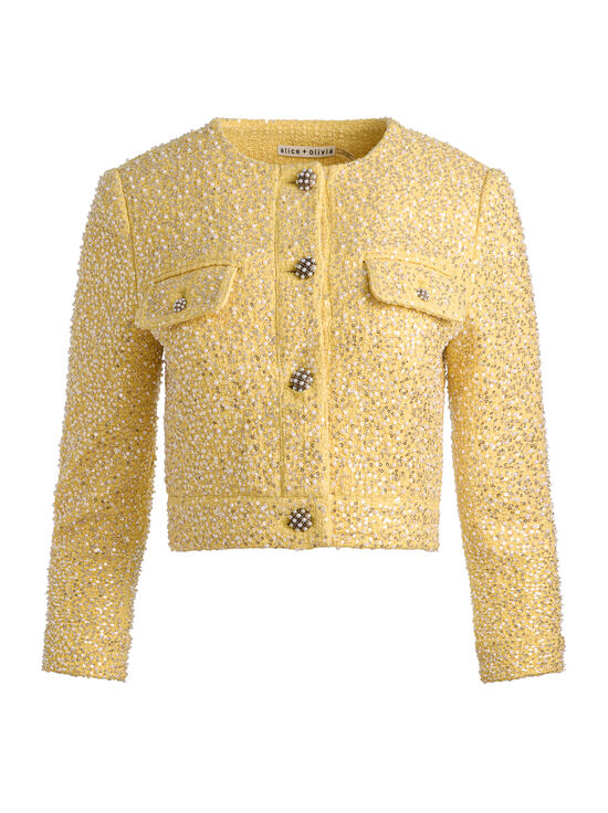 BUTTER-LORIE EMBELLISHED TWEED JACKET