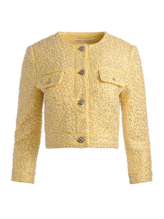 BUTTER-LORIE EMBELLISHED TWEED JACKET