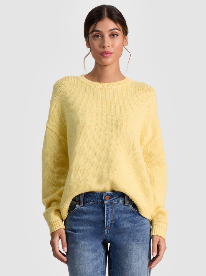 ENSLEY CREWNECK - BUTTER - Alice And Olivia