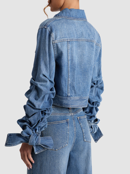 AMI BLUE-TIFF DENIM JACKET