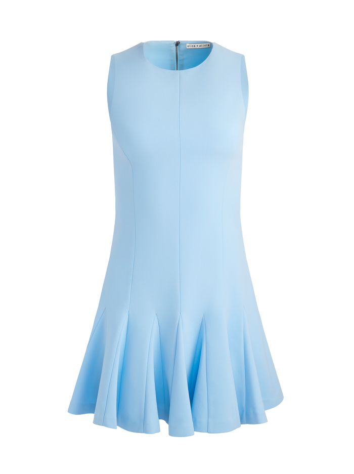 ISA MINI DRESS - MINERAL BLUE image 5 - Alice And Olivia
