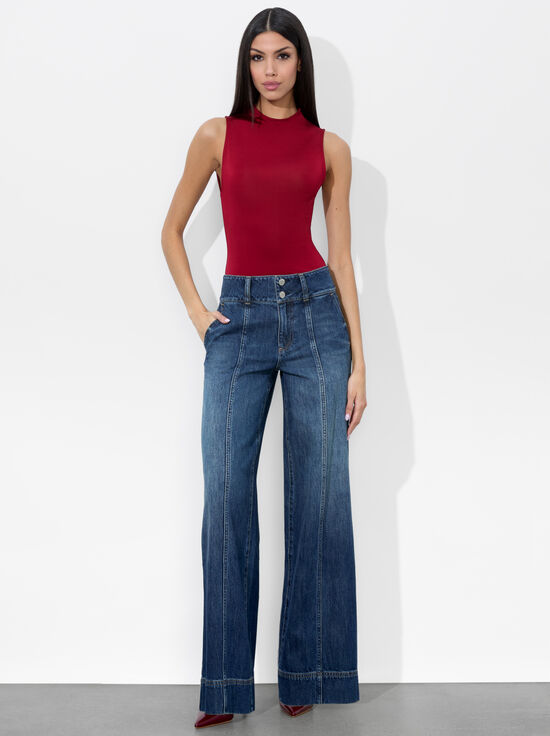 DARBY VINTAGE BLUE-MAME WIDE LEG JEAN