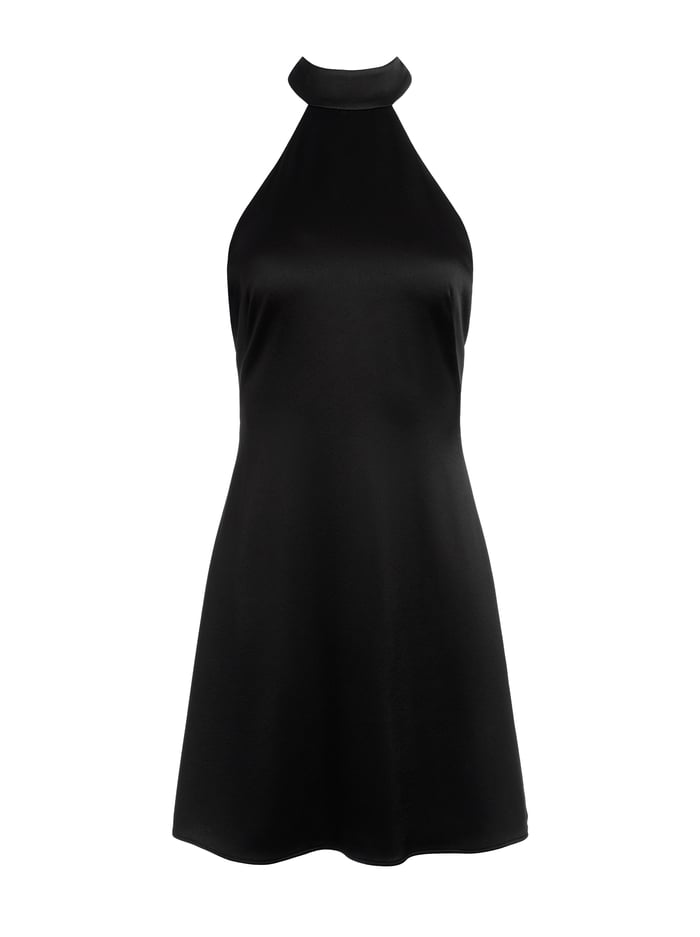 KOI HALTERNECK MINI DRESS - BLACK image 5 - Alice And Olivia