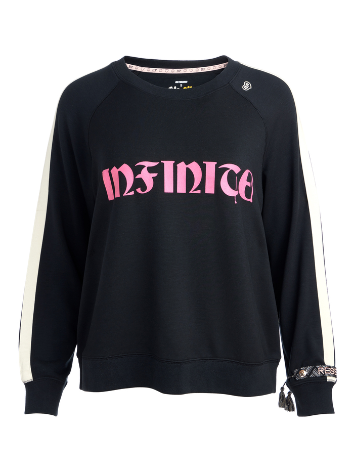 ALLI SLOUCHY CREWNECK - BLACK image 5 - Alice And Olivia