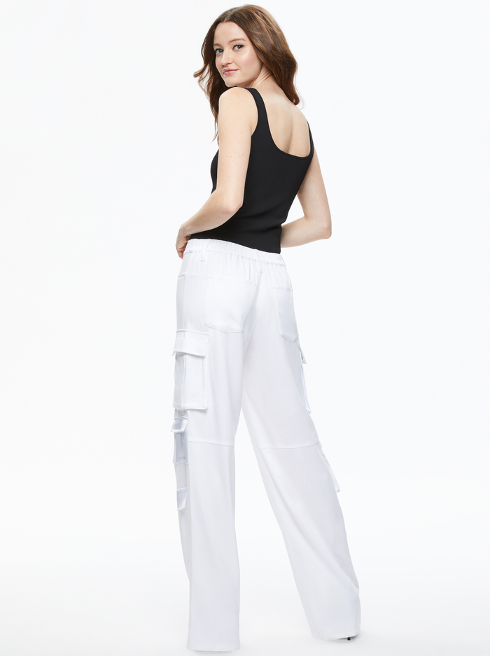 LUIS CARGO PANT - WHITE image 1 - Alice And Olivia