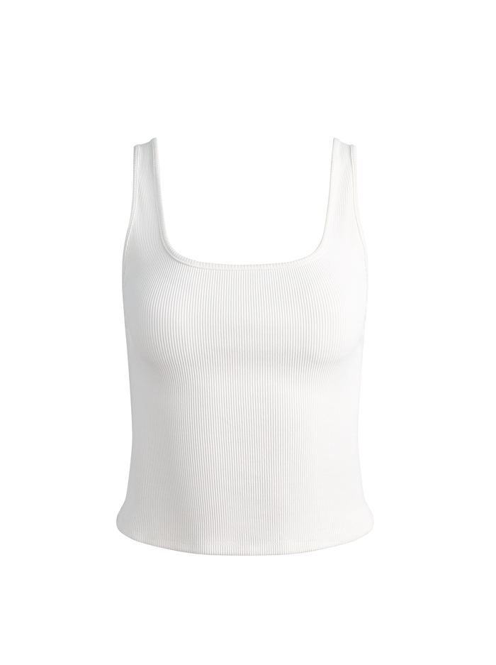 DARYN RIBBED TANK - OFF WHITE image 5 - ALICE + OLIVIA