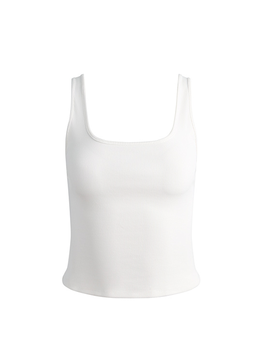 OFF WHITE-DARYN RIBBED TANK