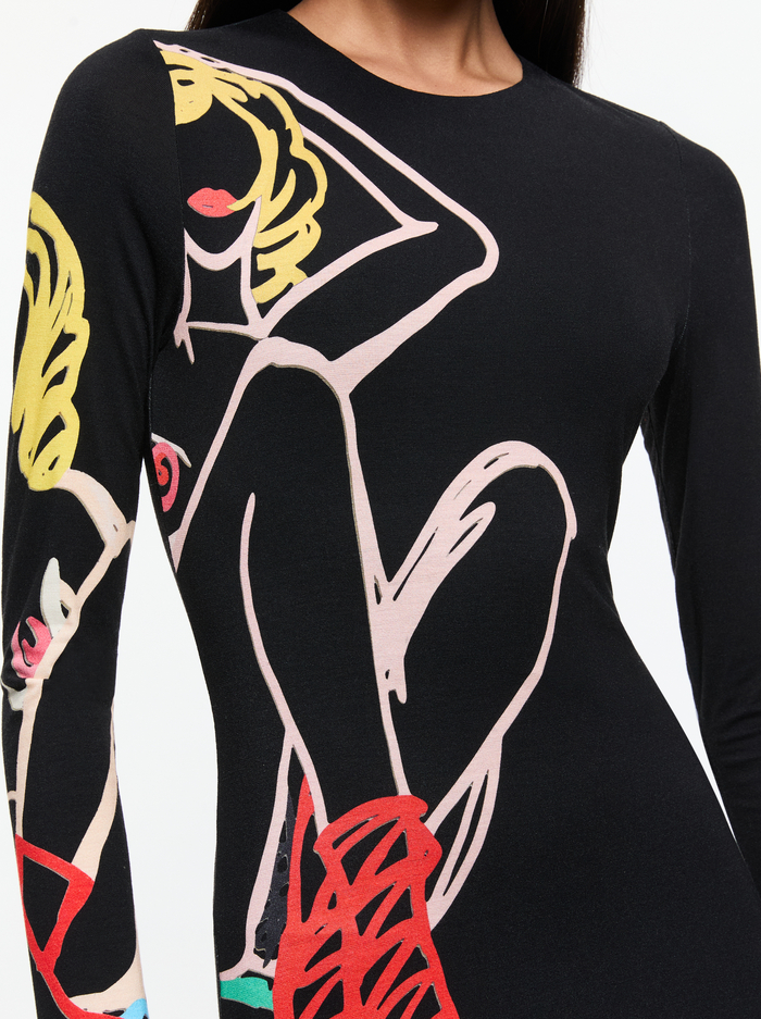 A+O X TOM WESSELMANN DELORA OPEN BACK MAXI DRESS - NATURAL BEAUTY image 1 - Alice And Olivia