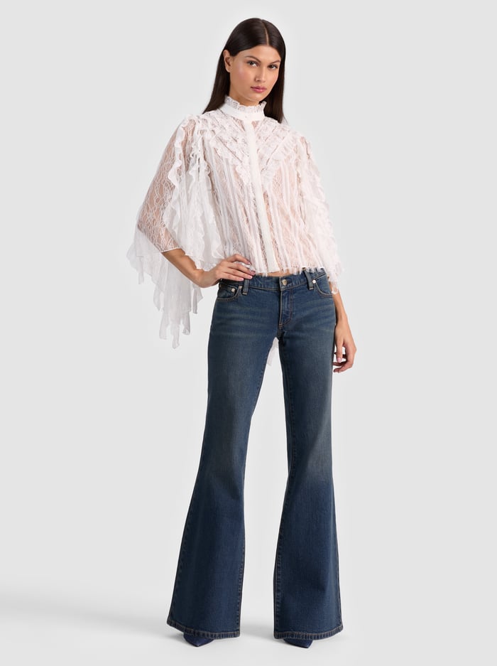RHEBA LACE TOP - OFF WHITE image 1 - Alice And Olivia