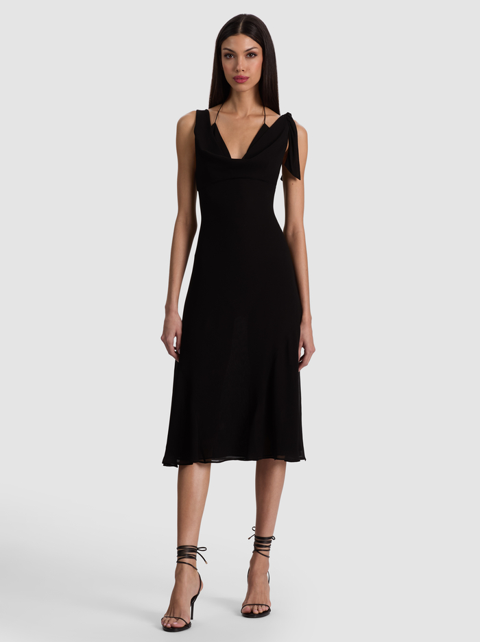 ABIGAIL BIKINI MIDI DRESS - BLACK - ALICE + OLIVIA