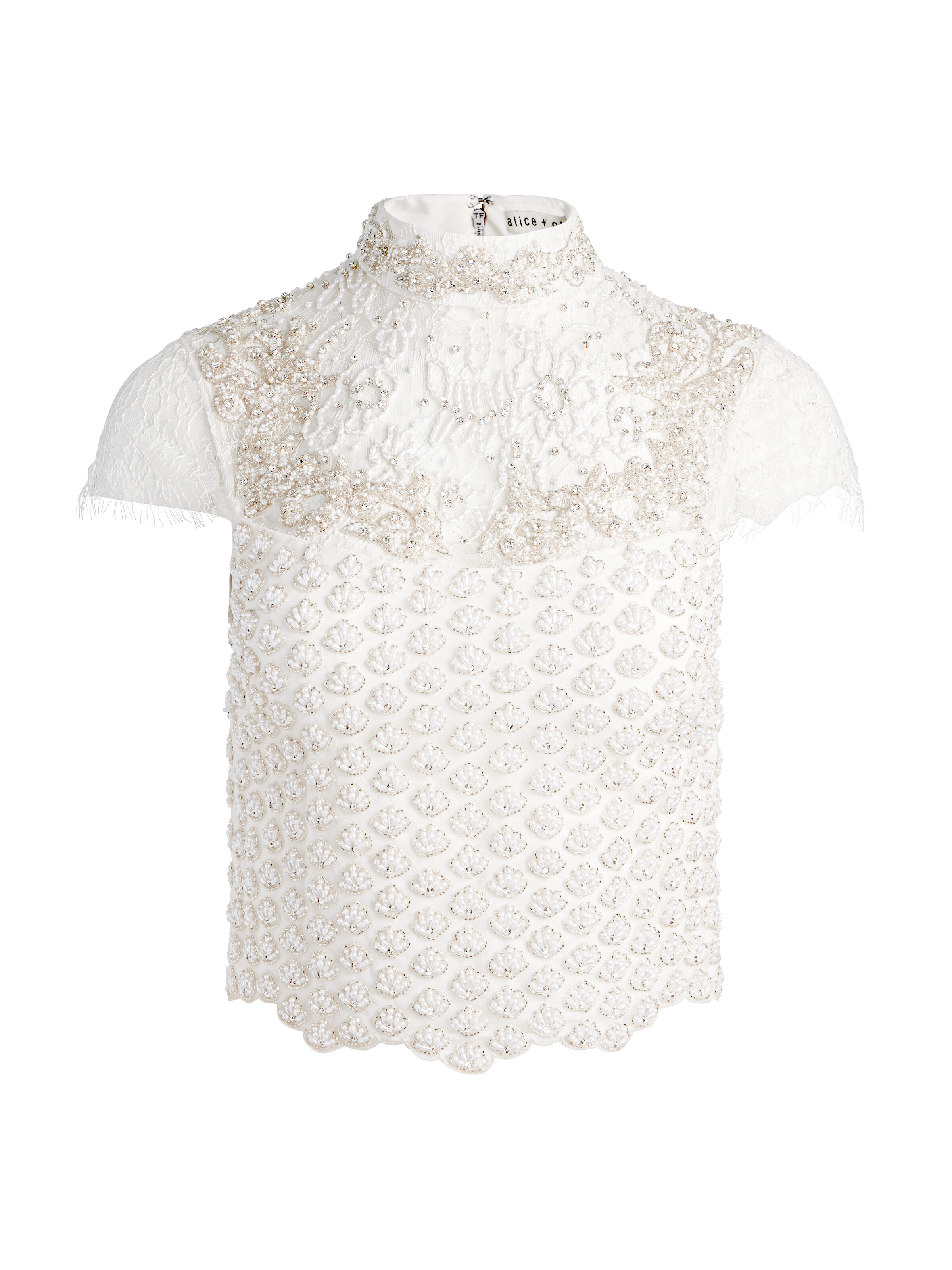 White Women's Designer Tops | Alice + Olivia
