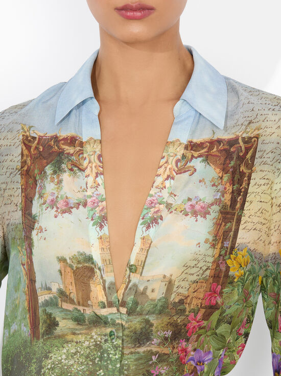 DUSK TO DAWN-ELOISE BUTTON DOWN BLOUSE