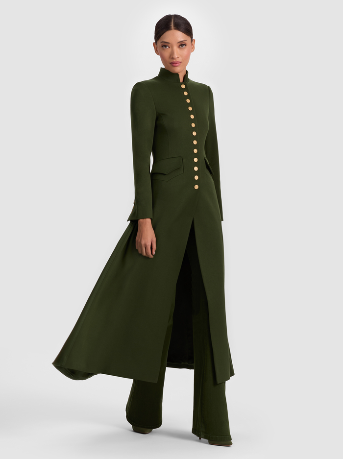 WINN LONG JACKET - DARK OLIVE image 1 - Alice And Olivia