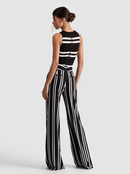 PADDLEBOARD STRIPE BLACK/ECRU-DYLAN PANT