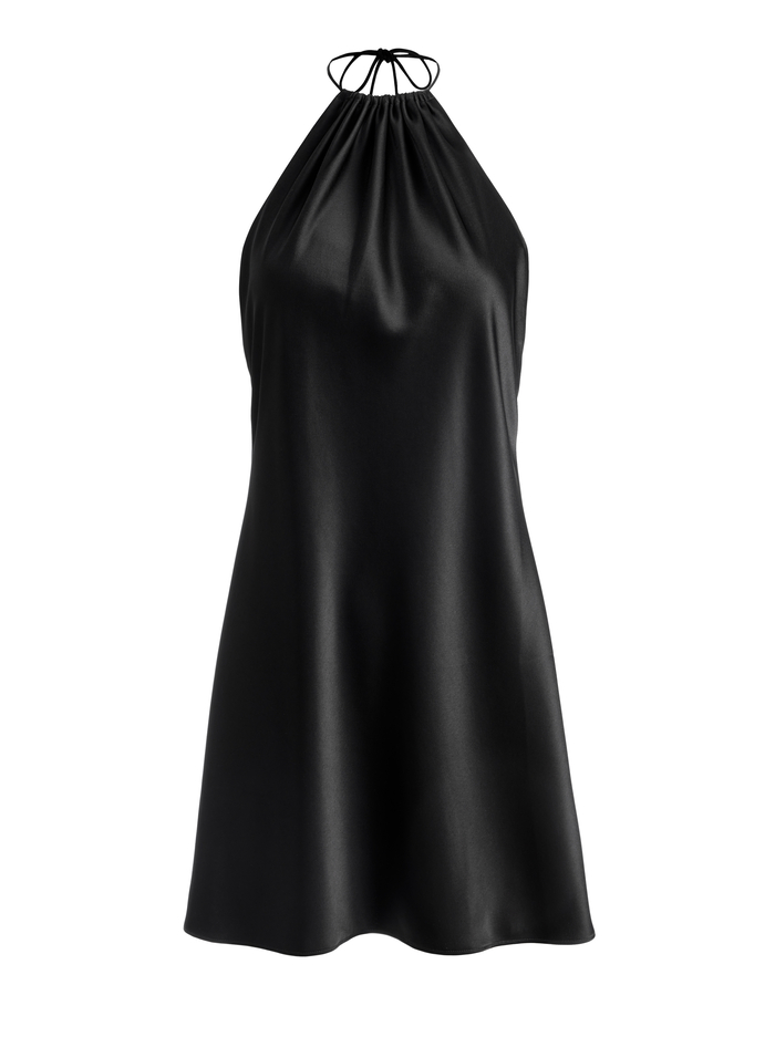 ZUMI A-LINE MINI DRESS - BLACK image 5 - Alice And Olivia
