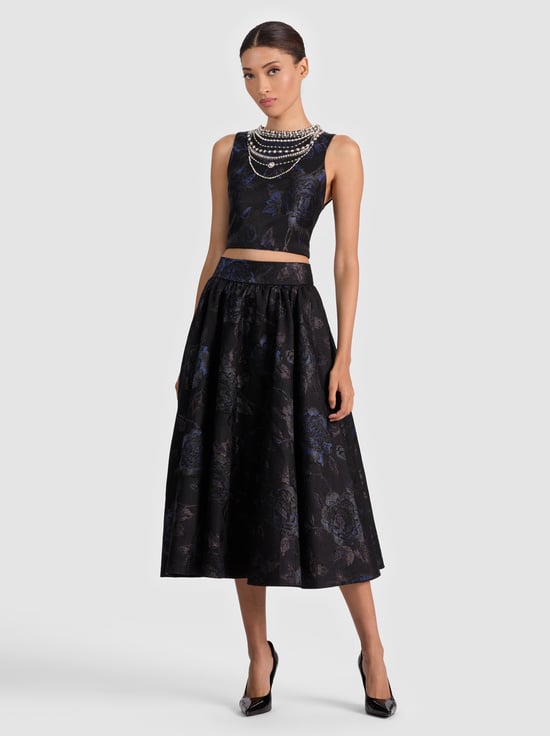 BLACK-NILDA VOLUMONOUS SKIRT
