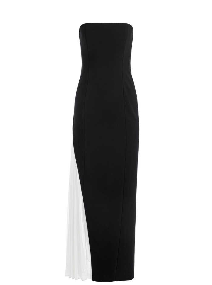 RETHA MAXI DRESS - BLACK/OFF WHITE image 5 - Alice And Olivia