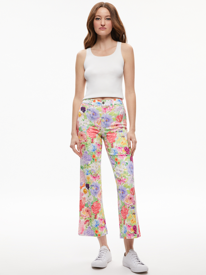 GORGEOUS COIN POCKET CROPPED JEAN - DAWN FLORAL image 2 - Alice And Olivia