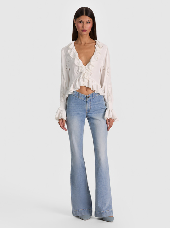 SKYE RUFFLED BLOUSE
