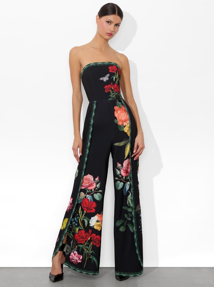 BERNA JUMPSUIT - IN THE WIND FLORAL image 4 - Alice And Olivia