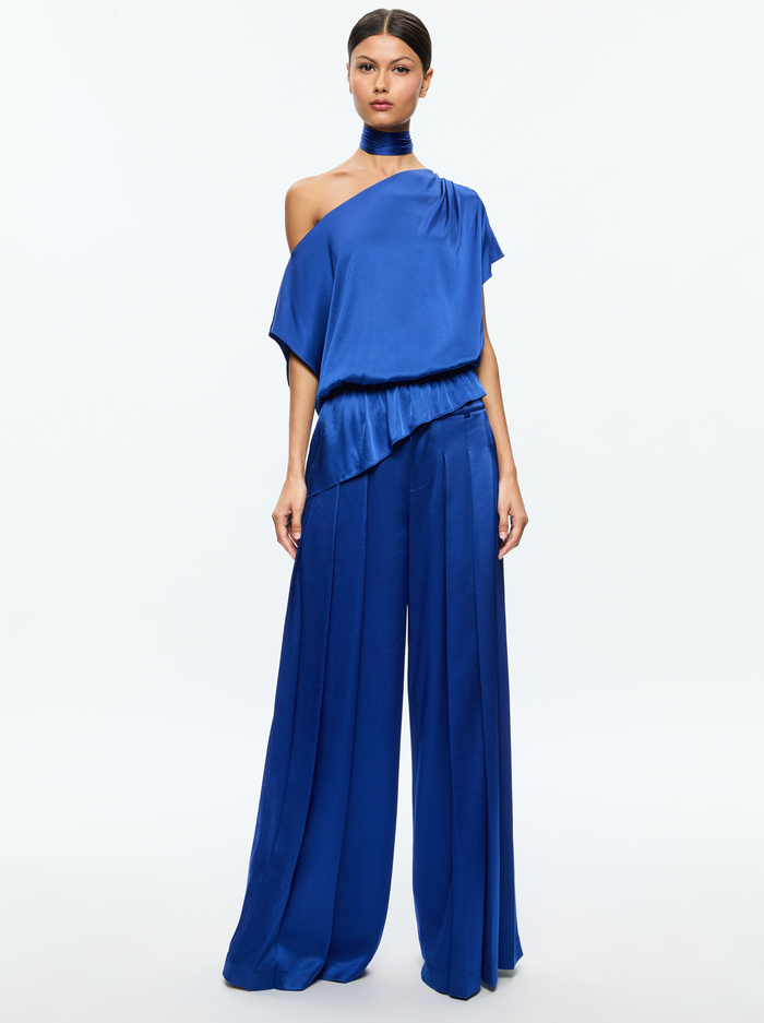 MITSUKO BLOUSE - ROYAL image 4 - Alice And Olivia