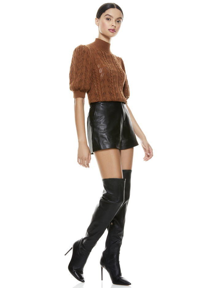 KYOKO TURTLENECK PULLOVER - CAMEL image 4 - ALICE + OLIVIA