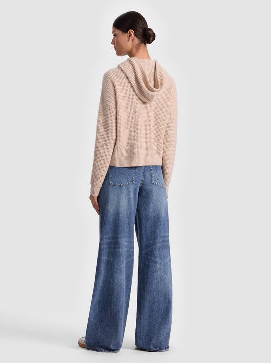 OATMEAL HEATHER-EMMANUELLE CASHMERE HOODIE