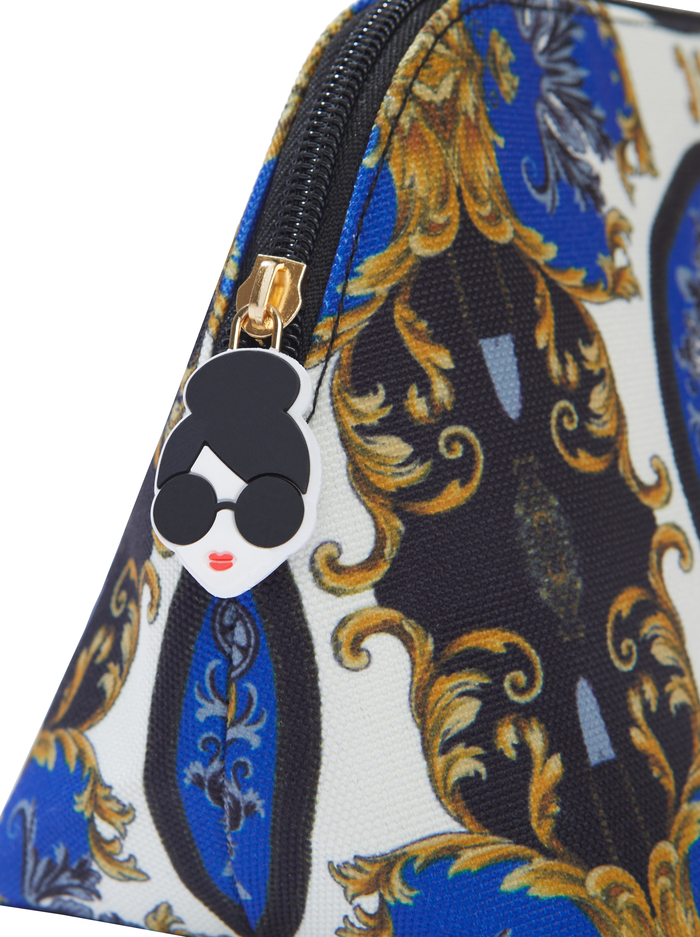 A+O X FABFITFUN PENCIL POUCH - REGAL ROMANCE SAPPHIRE image 2 - Alice And Olivia