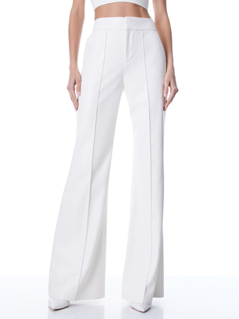 Dylan High Waisted Wide Leg Pant In Vegan Leather | Alice And Olivia