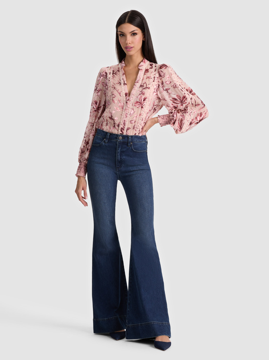 MYSTIC GARDEN ENGLISH ROSE-ARLETTE BLOUSE