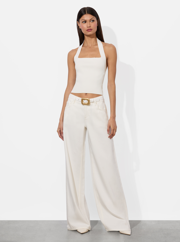 LETTY BUCKLE BELT - OFF WHITE/GOLD image 1 - Alice And Olivia