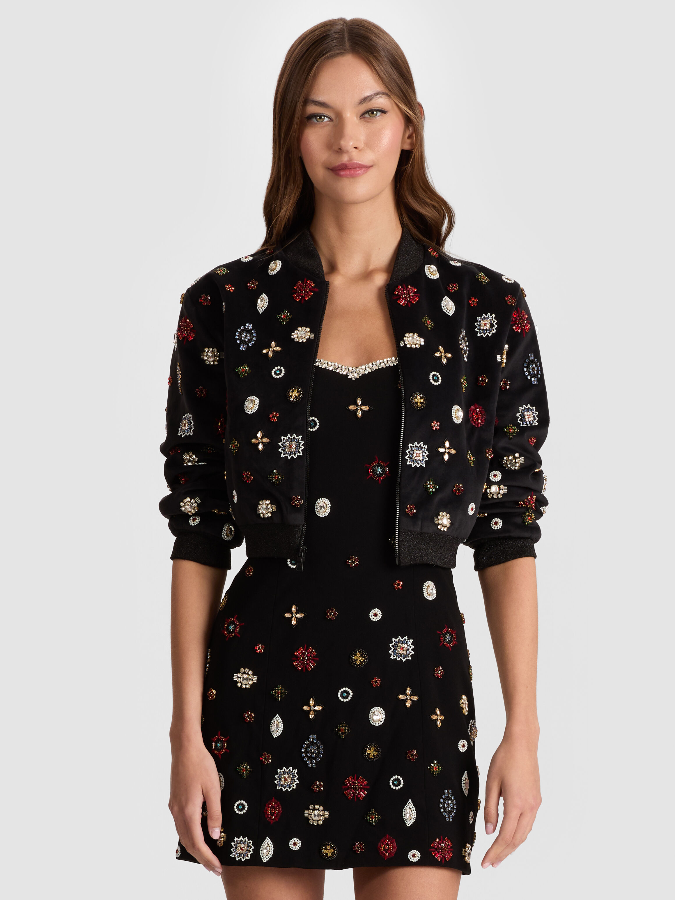 alice + olivia グレー ファーコート alice + olivia グレー ファーコート