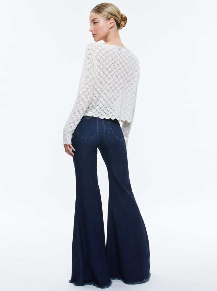 LEXIE OFF THE SHOULDER PULLOVER - SOFT WHITE image 2 - Alice And Olivia