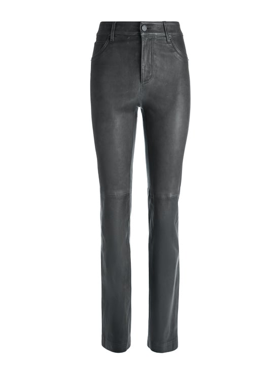 CHARCOAL-AMAZING LEATHER PANT