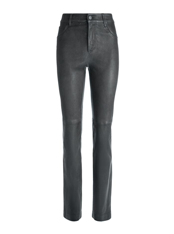 AMAZING LEATHER PANT - CHARCOAL image 5 - Alice And Olivia
