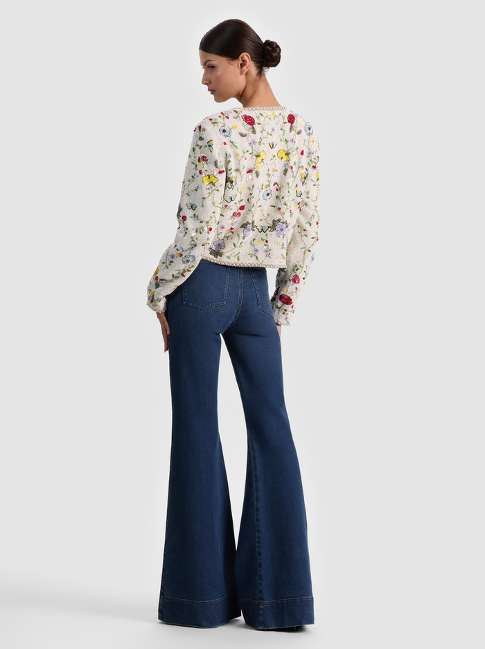 KIDMAN EMBELLISHED JACKET - TWISTING VINES OFF WHITE image 2 - ALICE + OLIVIA