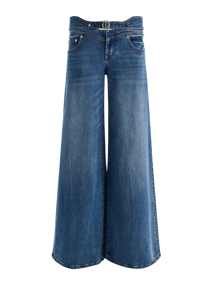 STANLEY CINCH BUCKLE JEAN - BROOKLYN BLUE image 5 - ALICE + OLIVIA