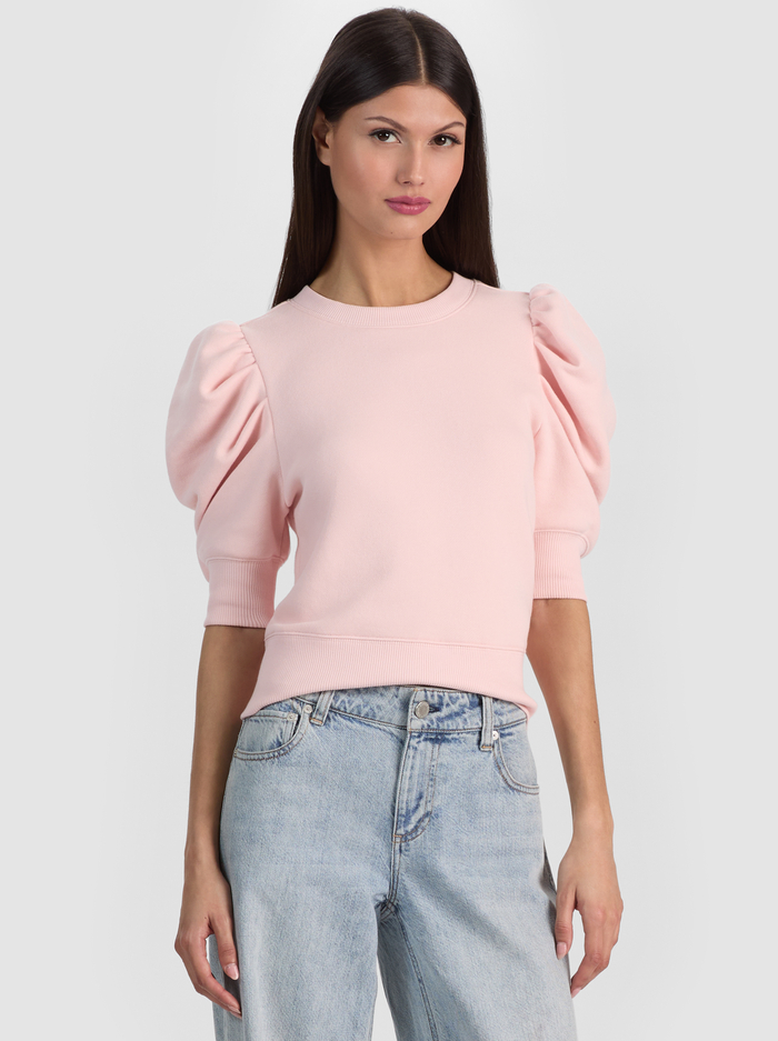 TYLER PUFF SLEEVE TOP - ENGLISH ROSE - ALICE + OLIVIA