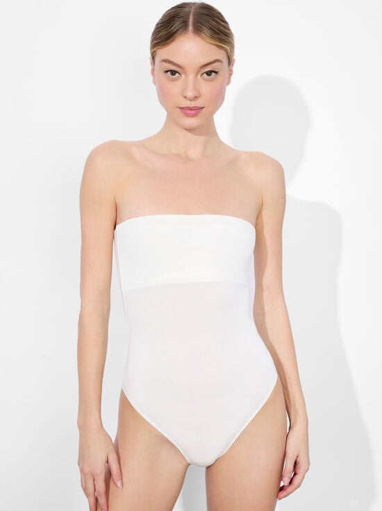 OFF WHITE-NAOMI STRAPLESS BODYSUIT