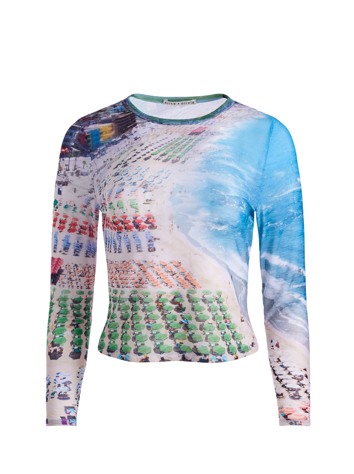 DELAINA MESH TOP - WHISPERING WAVES image 6 - Alice And Olivia