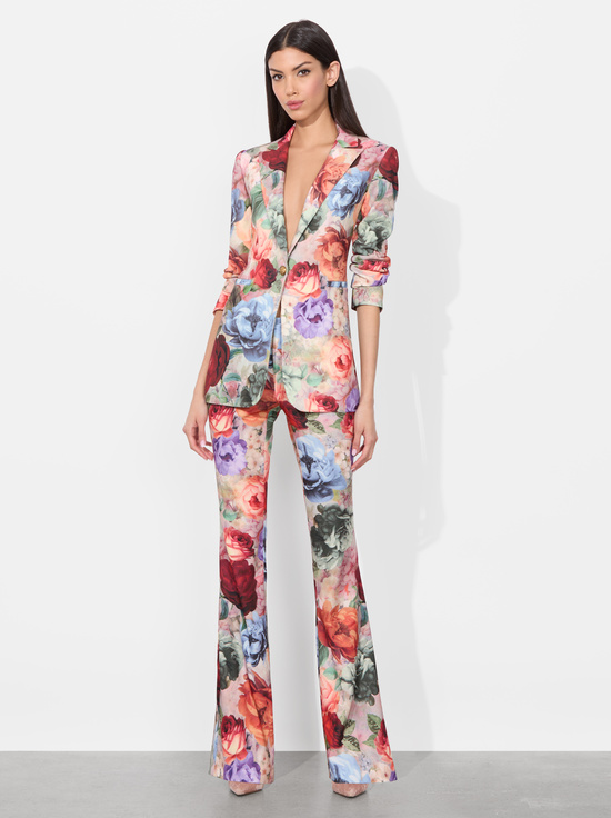 STORM FLORAL SM-BREANN FITTED LONG BLAZER