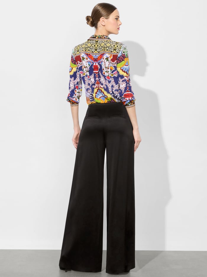WILLA SILK BLOUSE - ON THE ROAD image 2 - Alice And Olivia