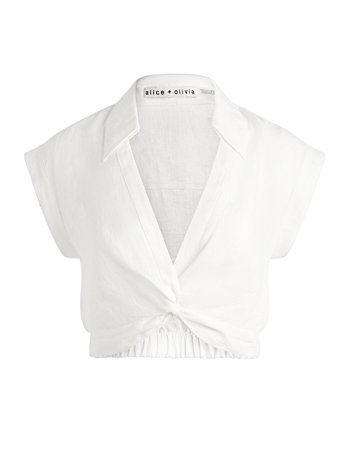MILA CROPPED TOP - OFF WHITE image 5 - Alice And Olivia
