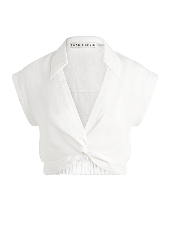 OFF WHITE-MILA CROPPED TOP