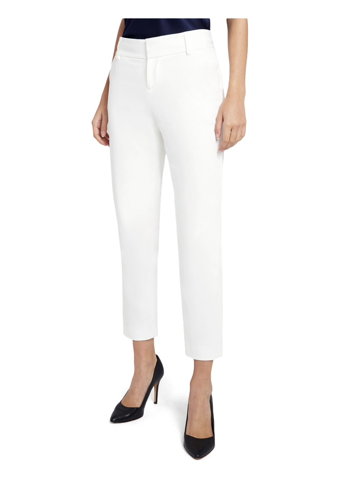 Women's white hotsell slim trousers