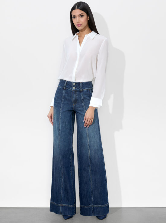 DARBY VINTAGE BLUE-MAME WIDE LEG JEAN