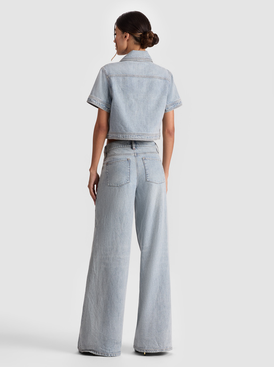 ROCKSTAR BLUE-TESHA DENIM TOP