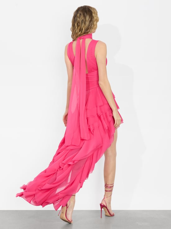 RASPBERRY-HOLLY MAXI DRESS