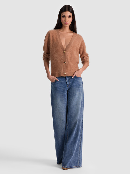 TAN-BRADLEY CASHMERE CARDIGAN