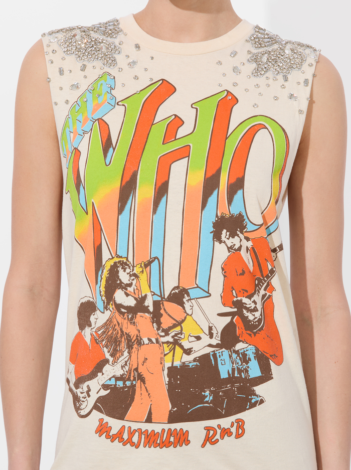 MICAH MUSCLE TANK - NATURAL image 3 - Alice And Olivia